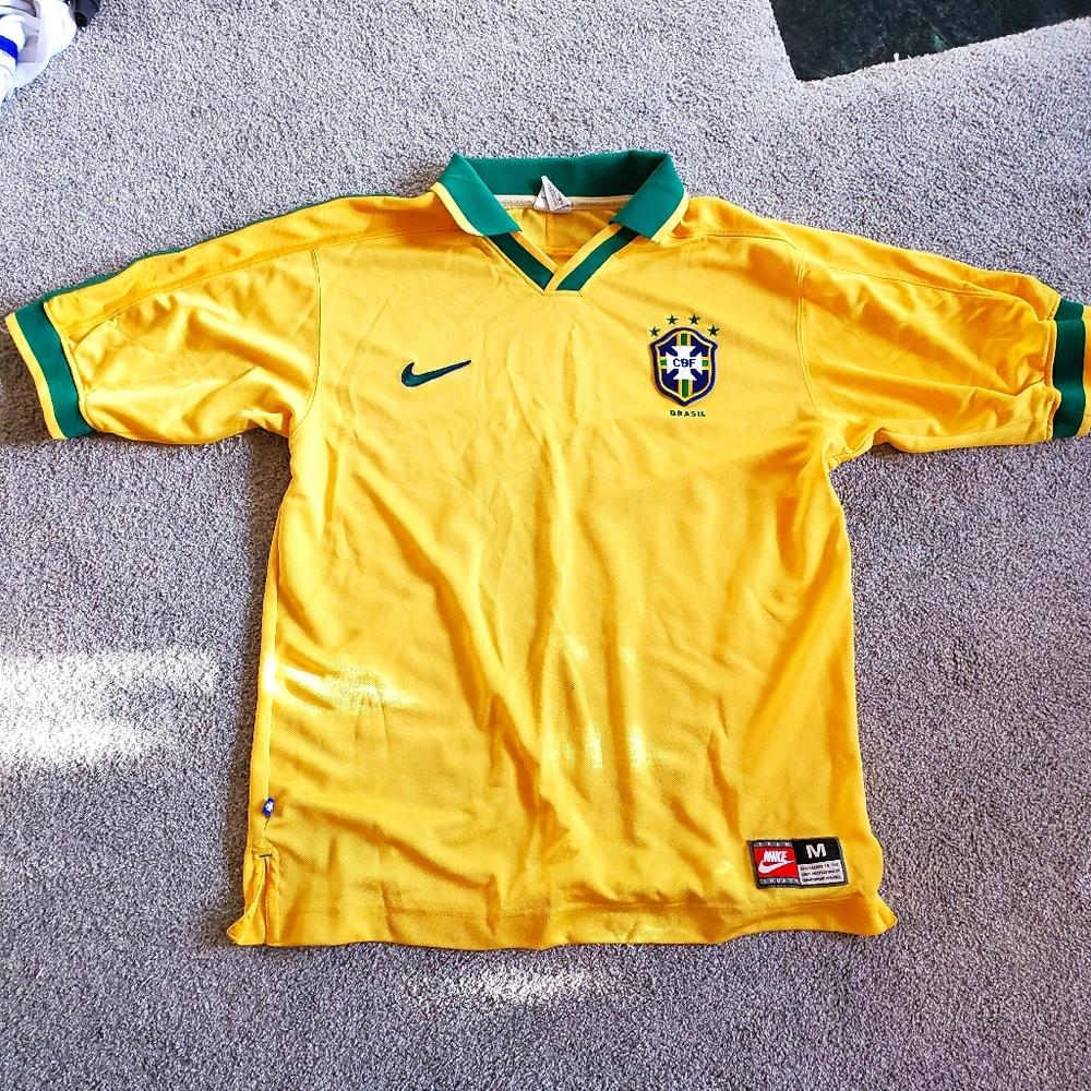 Vintage Brazil soccer jerseys